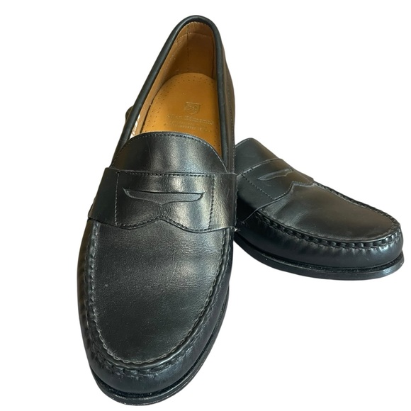 Allen Edmonds Cavanaugh black leather penny loafers size 11 - Picture 1 of 13